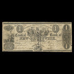 Canada, Central Bank of New Brunswick, 1 pound <br /> August 1, 1857
