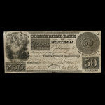 Canada, Commercial Bank of Montreal, 50 dollars <br /> October 10, 1835