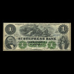 Canada, St. Stephen's Bank, 1 dollar <br /> February 1, 1886