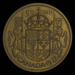 Canada, George VI, 50 cents <br /> 1937