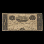 Canada, Bank of Upper Canada (York), 5 dollars <br /> January 9, 1830