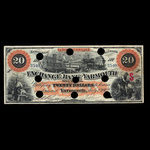 Canada, Exchange Bank of Yarmouth, 20 dollars <br /> July 1, 1902