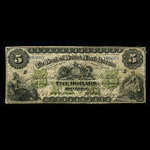 Canada, Bank of British North America, 5 dollars <br /> July 3, 1877