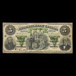 Canada, Federal Bank of Canada, 5 dollars <br /> July 1, 1874