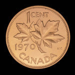 Canada, Elizabeth II, 1 cent <br /> 1970