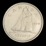 Canada, Elizabeth II, 10 cents <br /> 1970
