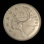 Canada, Elizabeth II, 25 cents <br /> 1970