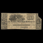 Canada, Farmer's Joint Stock Banking Co., 10 dollars <br /> December 1830