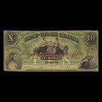 Canada, Bank of Upper Canada (York), 10 dollars <br /> July 6, 1859