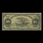 Canada, Metropolitan Bank (The), 10 dollars <br /> November 5, 1902