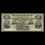 Canada, Molsons Bank, 10 dollars <br /> July 2, 1898