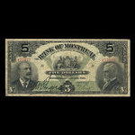 Canada, Bank of Montreal, 5 dollars <br /> January 3, 1911