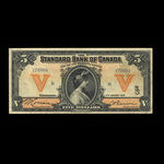 Canada, Standard Bank of Canada, 5 dollars <br /> January 2, 1918