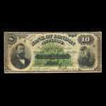 Canada, Bank of London in Canada, 10 dollars <br /> December 1, 1883