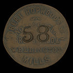 Canada, Robert Hopwood & Son, no denomination <br /> 1852