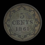 Canada, Victoria, 5 cents <br /> 1865