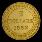 Canada, Victoria, 2 dollars <br /> 1888