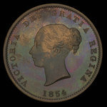 Canada, Province of New Brunswick, 1/2 penny <br /> 1854