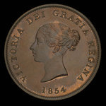 Canada, Province of New Brunswick, 1 penny <br /> 1854