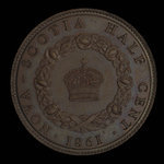 Canada, Victoria, 1/2 cent <br /> 1861