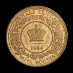 Canada, Province of Nova Scotia, 1/2 cent <br /> 1864