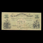 Canada, St. Alexis Spool Factory, 1 dollar <br /> April 1, 1882