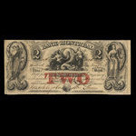 Canada, Bank of Montreal, 2 dollars <br /> January 1, 1849