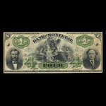 Canada, Bank of Montreal, 4 dollars <br /> February 6, 1871