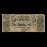 Canada, Quebec Bank, 5 dollars <br /> February 1, 1854