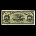 Canada, Metropolitan Bank (The), 10 dollars <br /> November 5, 1909