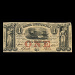 Canada, Bank of Montreal, 1 dollar <br /> January 1, 1849
