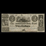 Canada, Agricultural Bank (Montreal), 2 dollars : June 7, 1843