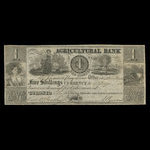 Canada, Agricultural Bank (Toronto), 1 dollar <br /> November 1, 1835