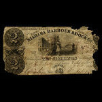 Canada, Niagara Harbour & Dock Co., 2 dollars <br /> October 2, 1840
