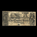 Canada, Quebec Bank, 10 dollars <br /> February 1, 1862