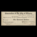 Canada, City of Ottawa, 1,000 dollars <br /> October 4, 1951