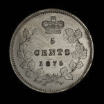 Canada, Victoria, 5 cents <br /> 1875