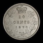 Canada, Victoria, 10 cents <br /> 1870