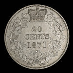 Canada, Victoria, 20 cents <br /> 1871