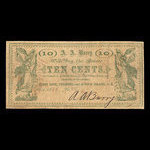 Canada, A.A. Barry, 10 cents <br /> October 18, 1862