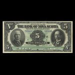 Canada, Bank of Nova Scotia, 5 dollars <br /> July 2, 1918