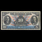 Canada, Dominion Bank, 10 dollars <br /> February 1, 1931