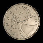 Canada, Elizabeth II, 25 cents <br /> 1971