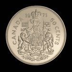 Canada, Elizabeth II, 50 cents <br /> 1971