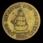 Canada, unknown, 1/2 penny <br /> 1815