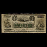 Canada, Bank of British North America, 4 dollars <br /> July 1, 1853