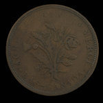 Canada, unknown, 1 sou <br /> 1838