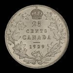 Canada, George V, 25 cents <br /> 1929