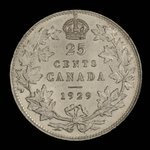 Canada, George V, 25 cents : 1929