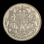 Canada, George VI, 50 cents <br /> 1947